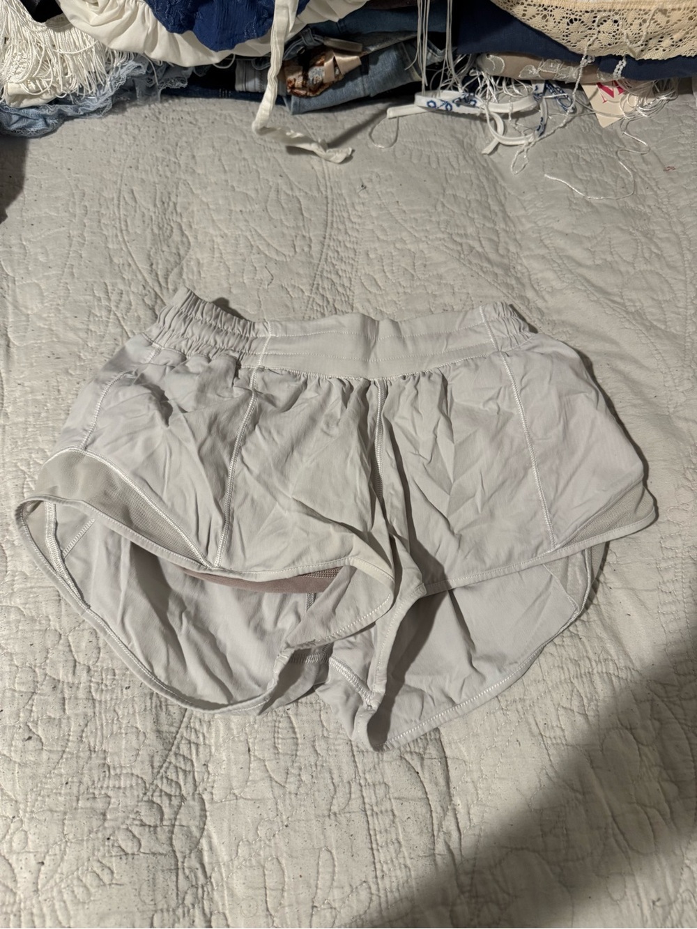 lululemon athletica White Layered Lounge Shorts